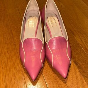 Mavette Pink Leather Heels